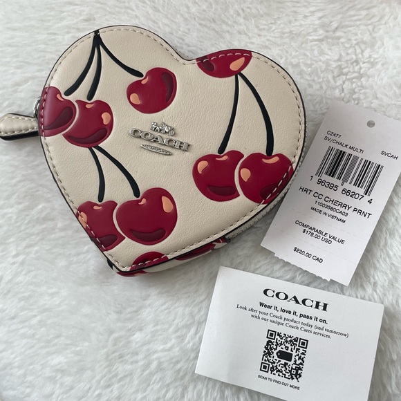 Coach Handbags - Coach Cherry print coin case